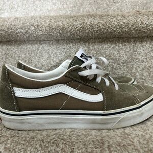 Vans Green and Cream Sneakers
